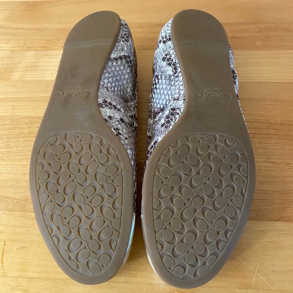 Coach snakeskin flats - Picture 3 of 7